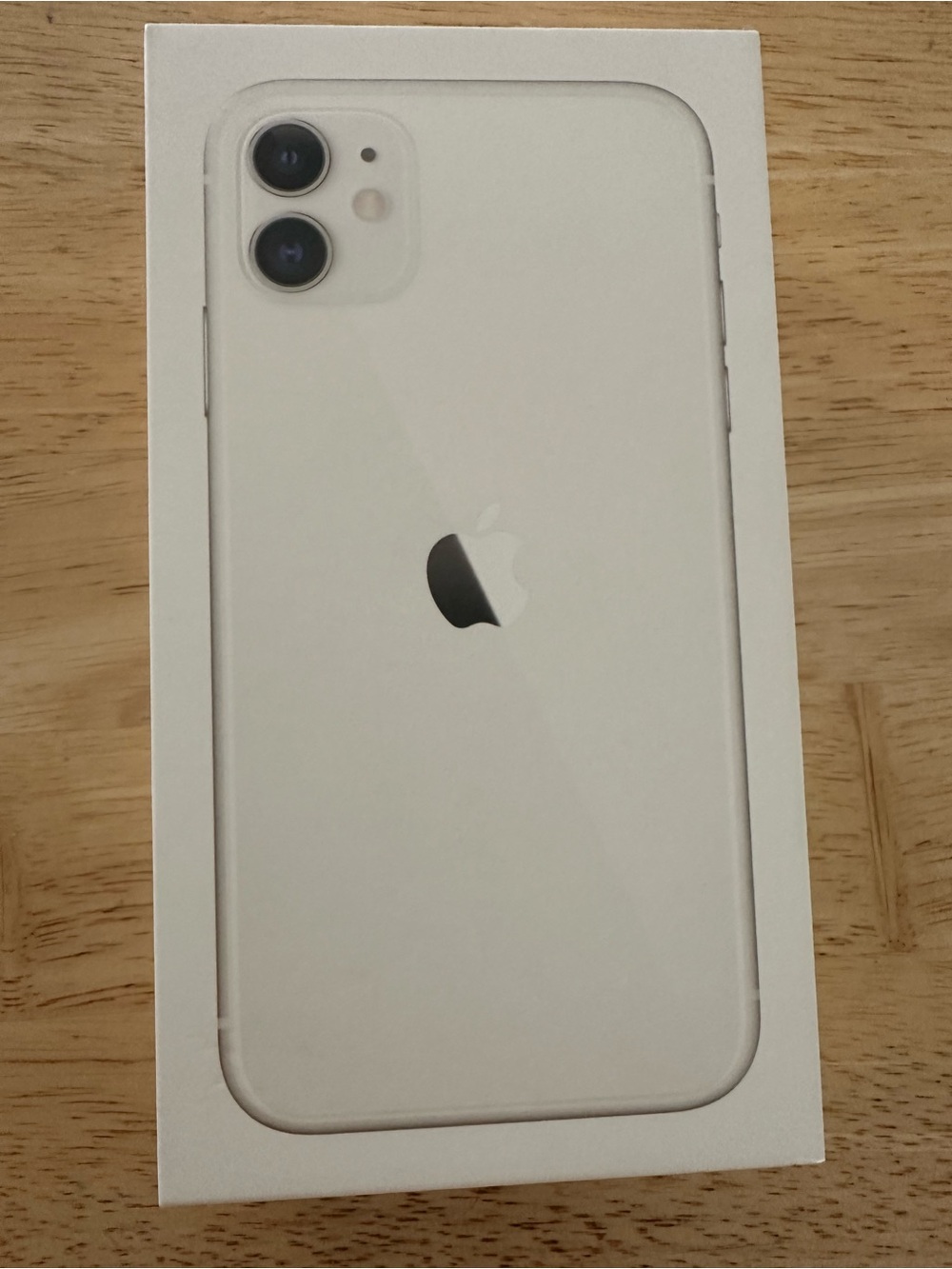 Tablet box with Apple logo